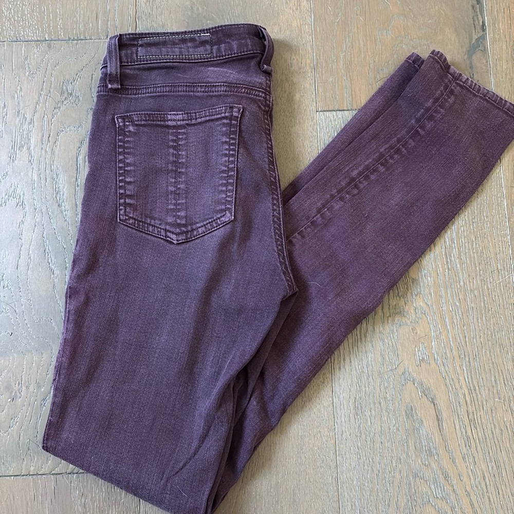 Rag & Bone Oxblood Skinny Jean size 25